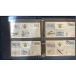 WW2 RAF VIP 75th Anniversary Collection of 30 signed FDCs. Housed in London 1980 Binder Folder.