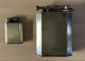 Fantastic Set of 2 WW1 Military Lighters. 1 Standard Lighter Made by McMurdo. And Further Larger