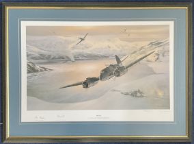 WW2 3 Signed Mark Postlethwaite Colour Print Titled Black Friday 8 of 850 Housed in a Presentation