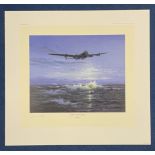 Aviation Artist Simon W Atack Signed on his own print titled Enemy Coast Ahead. Signed in pencil.