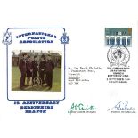 Chief Constable A Smith and Mr Hickman Signed International Police Association FDC. British Stamp
