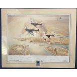 WW2 25 Signed John Young Colour Print, Dedicated to Services and Citizens of Malta Who took Part