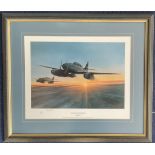 WW2 Signed Robert Taylor Colour Print Titled Night Interceptors 666 of 1250 Housed in a Presentation