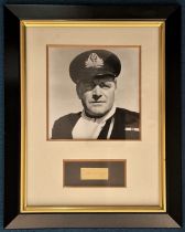 Jack Hawkins 19x15 mounted and framed signature piece includes signed album page cutting and a