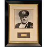 Jack Hawkins 19x15 mounted and framed signature piece includes signed album page cutting and a