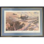 WW2 4 Signed Nicolas Trudgian Colour Print Titled Winter Patrol 1190 of 1250 Housed in a