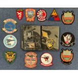 USA and British Military Cloth Badges To Include 2 Normandy Veterans Association Cloth Badges, and 1