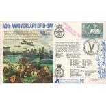 WWII Arlette and Georgette Gondree Children of the Liberation signed 40th Anniversary of D-Day FDC