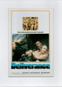 Deliverance Colour Magazine Cutting Starring Jon Voight and Burt Reynolds, Attached to Board,