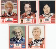 Autographed Panini 1981 Stickers - Lot Of 5 Stickers Issued By Panini From Their 1981 Set - John