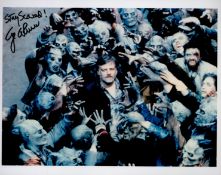 George A Romero, Horror Film Director, 10x8 inch Signed Photo. Good condition. All autographs come
