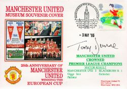 Tony Dunne signed 25th Anniversary of Manchester United winning the European Cup, Manchester