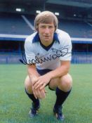 Autographed Colin Todd 8 X 6 Photo - Col, Depicting The Derby County Centre-Half Striking A Superb
