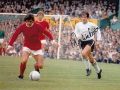 Autographed Ron Webster 8 X 6 Photo - Col, Depicting The Derby County Full-Back Tracking