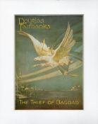 The Thief Of Bagdad Starring Douglas Fairbanks Colour Magazine Cutting, Mounted to an overall size