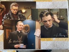 Father Ted collection of three 10 x 8 colour photos from classic cult comedy series photo signed