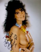 Linda Lusardi, Glamour Model, 10x8 inch Signed Photo. Good condition. All autographs come with a