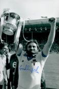 West Ham Legend Frank Lampard Sr Signed 12x8 inch Colourised Photo. Signed in blue ink. Good