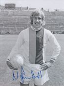 Autographed Alan Birchenall 8 X 6 Photo - B/W, Depicting The Crystal Palace Midfielder Posing For