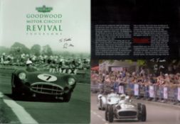 Stirling Moss collection 7 fantastic, signed vintage photos dedicated picturing the Motor racing