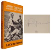 Autographed Jimmy Greaves Book, H/B - Let's Be Honest, Nicely Signed To The Title Page In Blue