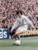 Autographed Peter Lorimer 8 X 6 Photo - Col, Depicting The Leeds United Striker In Full Length