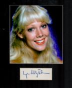 Lynn-Holly Johnson Signed Signature Piece with Colour Glossy Photo, Mounted to an overall size of 12