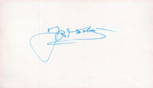 Tennis Jan Kodes signed 6x4 white card. Good Condition. All autographs come with a Certificate of