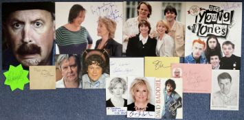 British Comedy Collection of 15 Signatories on Various Items. Signatures include Peter Goodwright,
