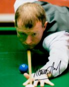 Steve Davis, Legendary Snooker Champion, 10x8 inch Signed Photo. Good condition. All autographs come