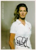 Tennis Steffi Graf signed 6x4 Adidas colour promo photo. Good Condition. All autographs come with