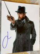 Harry Potter Jude Law signed 10 x 8 colour photo, as middle-aged Albus Dumbledore in Fantastic