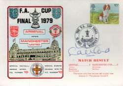 Alan Sunderland signed Arsenal v Manchester United FA Cup Final 1979 Dawn FDC PM The FA Cup Final 12