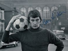 Autographed Alan Hudson 8 X 6 Photo - B/W, Depicting The Young Chelsea Hopeful Posing For