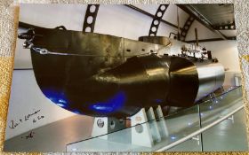WW2 Tirpitz X-Craft attack veteran John Lorimer DSO signed 10 x 8 inch colour submarine photo.