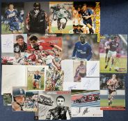 Sport Collection of 25 Signatures on Various Items. Signatures include Nicky Butt, Kevin Campbell,
