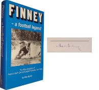 Autographed Tom Finney Book, H/B - Finney A Football Legend, Nicely Signed To The Title Page In Blue