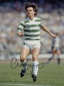 Autographed Charlie Nicholas 8 X 6 Photo - Col, Depicting The Celtic Centre-Forward In Full Length