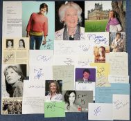 Tv, Film And Politics Collection of 30 Genuine Signed Various Items. Signatures include Geoffrey