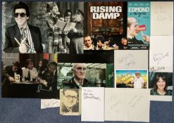 British Comedy Autograph collection of 15 Signatories on Various Items. Signatures include Dame