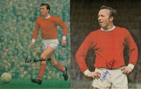 Football Signed Collection of 6 Man Utd Legends on 10x8 inch Magazine Pages. Signatures include