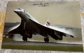 Concorde Capt Jeremy Rendell signed 12 x 8 Concorde photo. Good Condition. All autographs come