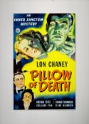 Lon Chaney Pillow Of Death Movie Cutting Starring Brenda Joyce Attached to Board, Then further