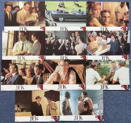 Collection of Ten JFK Colour Promo Sheets Starring Kevin Costner and Kevin Bacon. A Warner Bros