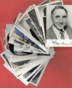 TV and Film stars Collection of 20 vintage Signed photos approx size 5 x 3 includes Nigel Hawthorne,