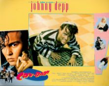 Collection of Four Cry-Baby Colour Promo Sheets Starring Johnny Depp. All Colour, All Measuring 14 x