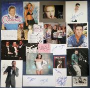 Music Collection of 20 Autographs on Photos, Promo Cards Etc. Signatures include Mary-Jess, Hayley