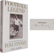 Autographed Tom Finney Book, P/B - Football Legend, Nicely Signed To The Title Page In Blue Biro