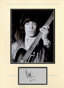 Bill Wyman, Rolling Stones Band Member, Extra Large 16x12 Signed Photo. Good Condition. All