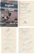 Autographed England V Scotland Book, H/B - History Of Internationals Between Both Countries,